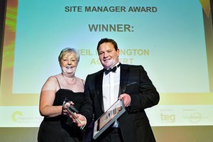 Neil Pollington was named site manager of the year